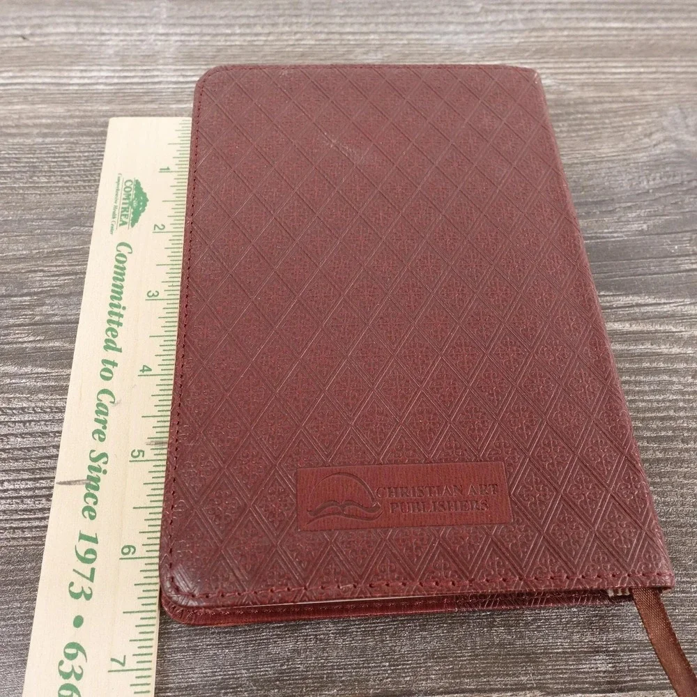 Holy Bible King James Version Pocket Brown Faux Leather Christian Art Publishers